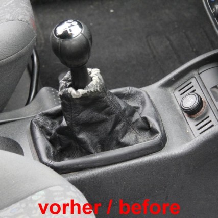 Schaltknauf Schaltsack Opel-Meriva A leder schaltmanschette Schaltknauf Schaltsack Opel-Meriva A leder schaltmanschette