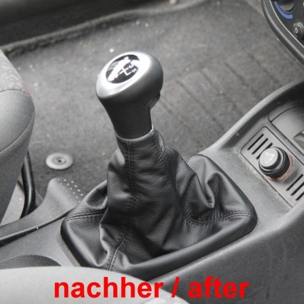 Schaltknauf Schaltsack Opel-Meriva A leder schaltmanschette Schaltknauf Schaltsack Opel-Meriva A leder schaltmanschette