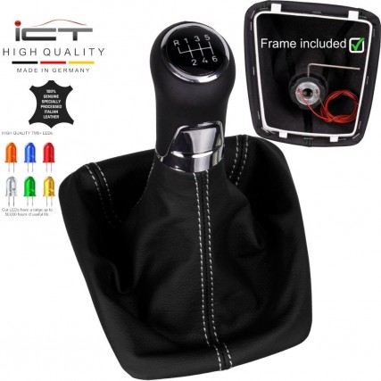 Schaltknauf Schaltsack Skoda-SYeti leder schaltmanschette Schaltknauf Schaltsack Skoda-SYeti leder schaltmanschette